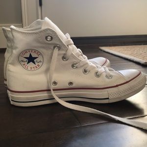 High top converse.